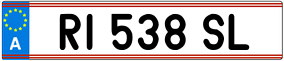 Truck License Plate